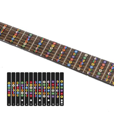 Gitar Klavyesi Ölçek Etiketi Kolay Uygulanır Kendinden Yapışkanlı PVC Klavye Etiketi