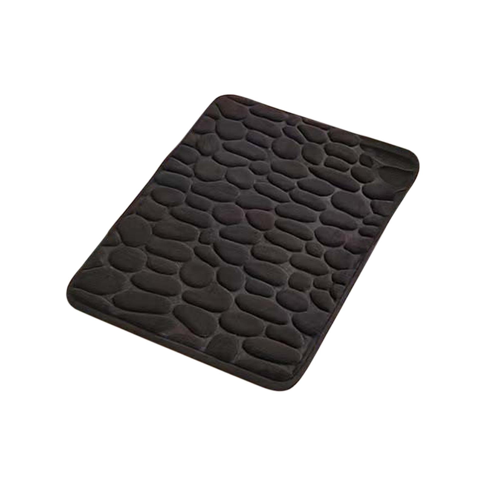 

40 * 60СМ Маленький коврик для пола из кораллового флиса с рисунком камней, однотонный, простой в уходе, коврик для пола в ванной, коврик для ванной, крест One Size