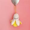 Playful Banana Keychain Toy Soft Plush Keyring Colorful Key Chain Accessories for Women and Men Car Interior Decoration