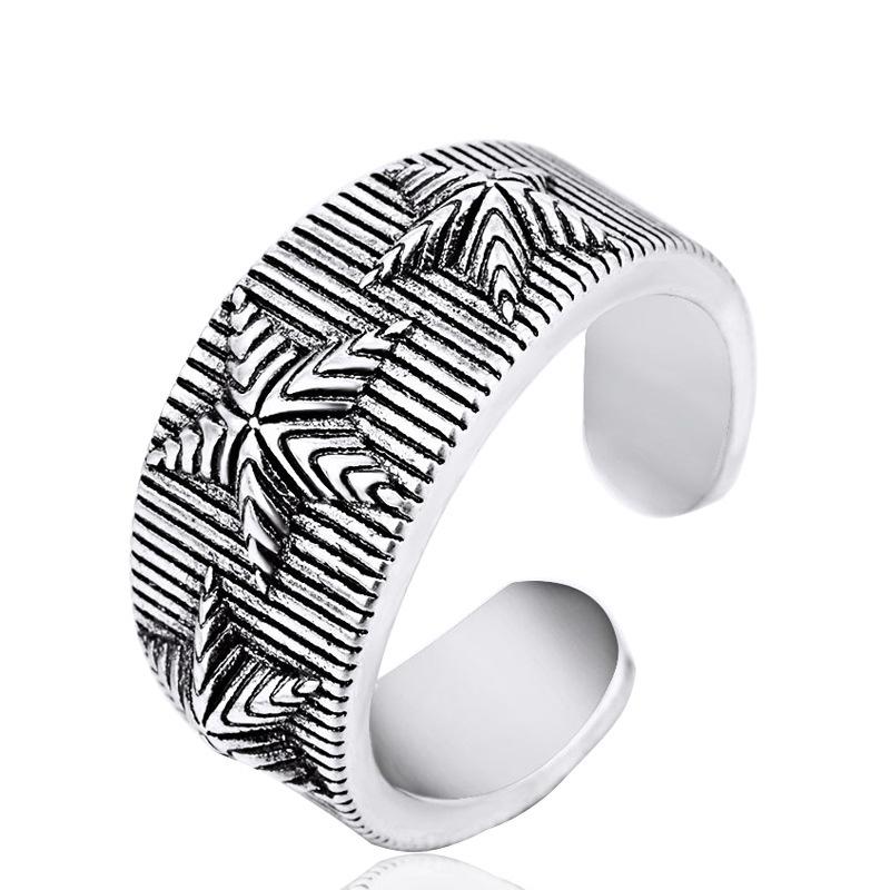 Silver Color Multilayer Simple Geometric Rings Charm Women Trendy Jewelry Vintage Party Accessories Gifts