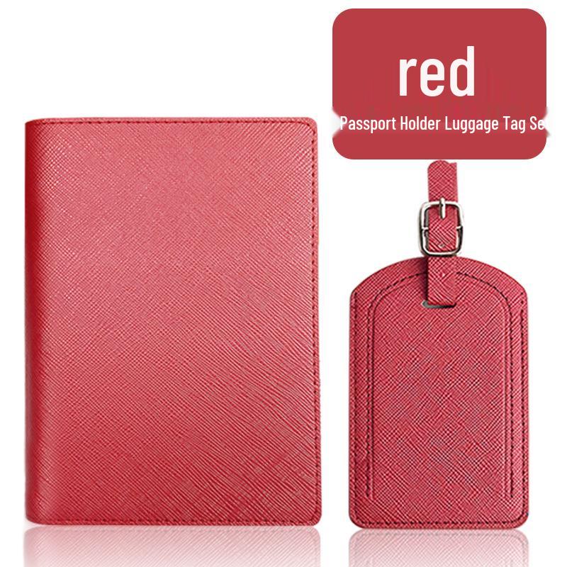 

Набор сумок для хранения документов для трансграничной торговли: Вместительный держатель для паспорта с отделениями для нескольких карт для мужчин и женщин красный
