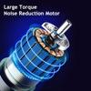 Electric Nose Hair Trimmer Aluminum Tube Body Arched Cutter Head USB Rechargeable with Eyebrow