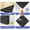12Pieces Acoustics Foam Wall Tiles Soundproof Foam Panel Polyester Wall Panels for Quiet Study Spaces and Libraries