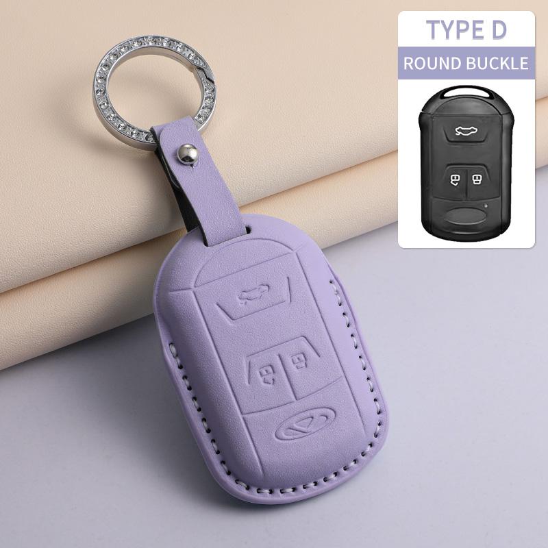 For Chery Tiggo 5 7 8 Tiggo 8 3x Arrizo 5 6 Pro Gx 5x EQ7 Jaecoo J7 7 J8 Omoda 5 C5 PU Car Keychain Shell Holder Car Accessories