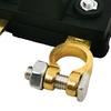 Car Cut-off Switch Safe Reliable Battery Disconnect with Brass Terminals Red Rotary Handle Insulated Vehicle Power Cutoff Device