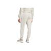 adidas Sport Performance Essential Soft Comfortable Lace-Up Mid-Waist Retro Striped Casual Pants Men Bottoms Gray JE6353