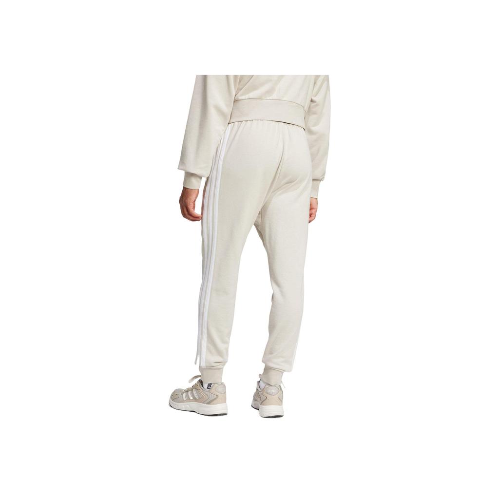 adidas Sport Performance Essential Soft Comfortable Lace-Up Mid-Waist Retro Striped Casual Pants Men Bottoms Gray JE6353