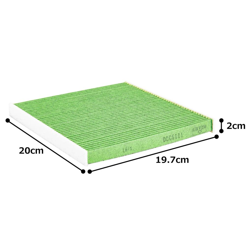 DENSO Car Air Conditioner Clean Air Filter DCC5001 High Dust Antibacterial and compatibility confirmation Filter, (014535-1090), Removal, PM2.5