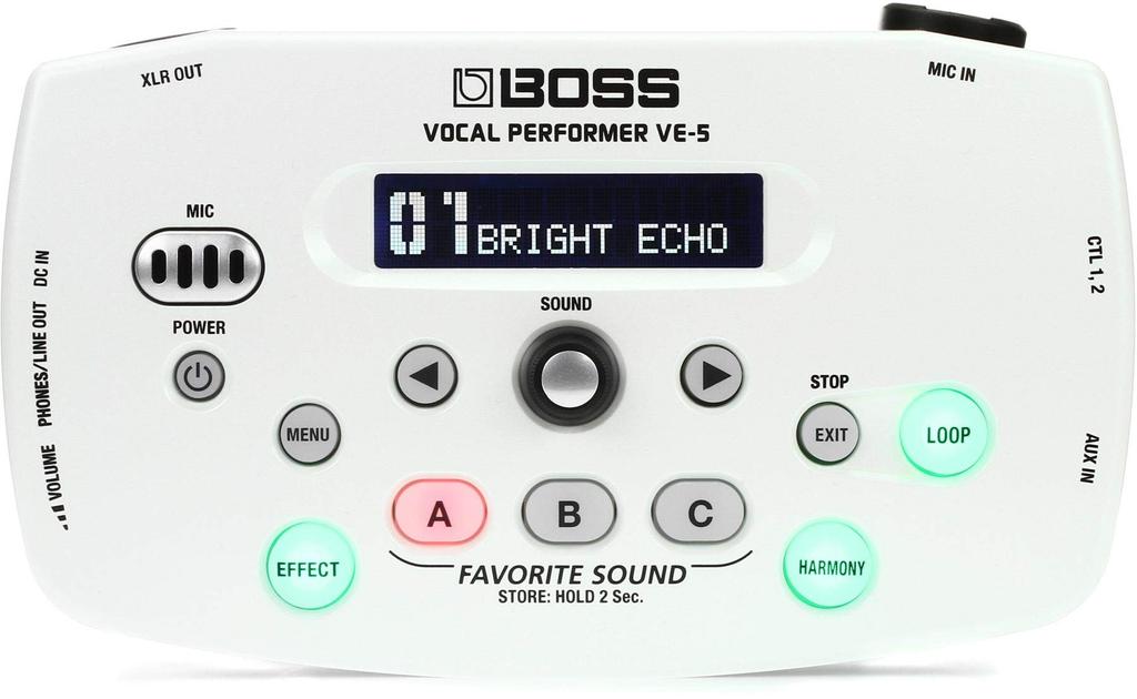 BOSS Vocal Performer VE-5-WH