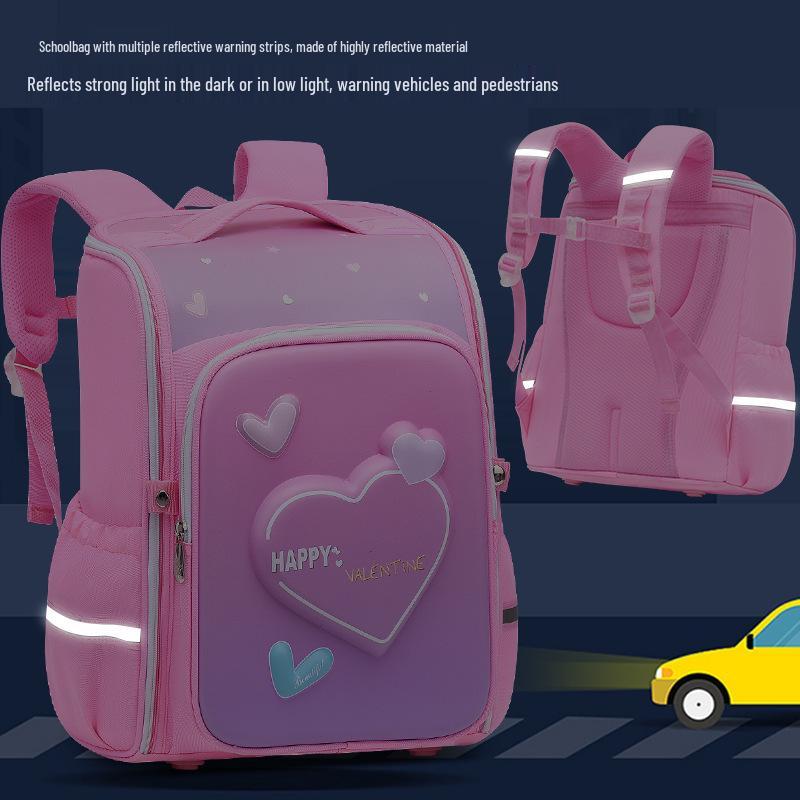 2025 Lightweight Spine-Protecting Backpack for Primary School Girls and Boys, Grades 1-6