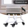 2pcs Casters Stand Radiator Pulley Oil Ting Hydroelectric Radiator Electric Heater Special Mobile Pulley Bracket Heating Bracket