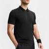 Fila Athletics Tennis Series Casual Basic Tennis Knit Polo Shirt Men Tops Deep-Black A11M513106F-BK