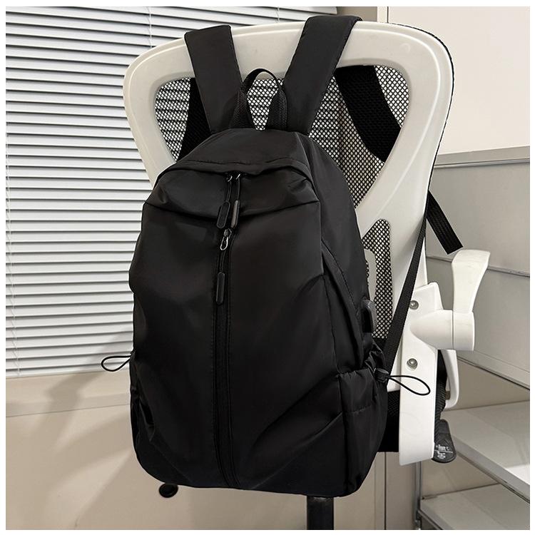 Schoolbag Backpack Men's Casual Large Capacity Backpack Outdoor Double Back Printed Logo Computer Bag Travel Student School Bag