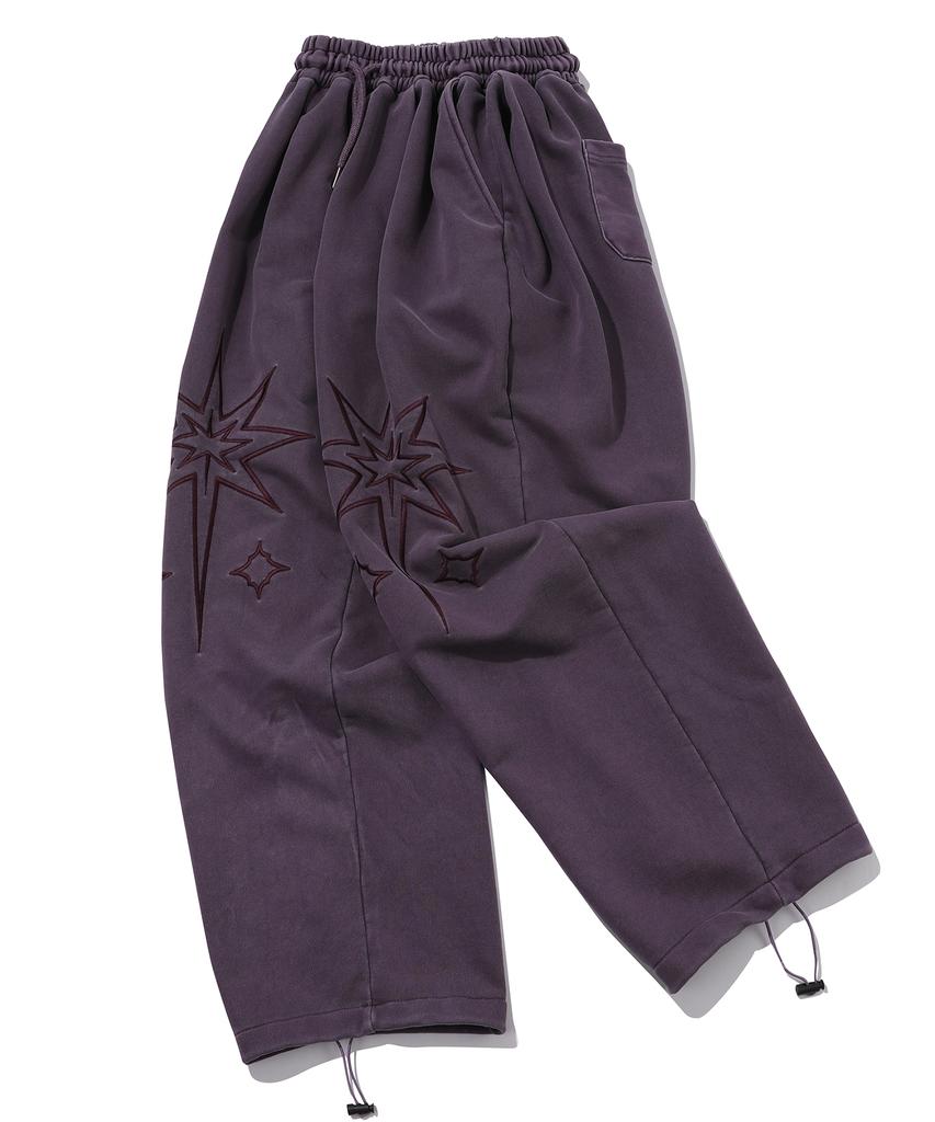 CPGN STUDIO Half Star Pigment Balloon Sweatpants Iris Purple