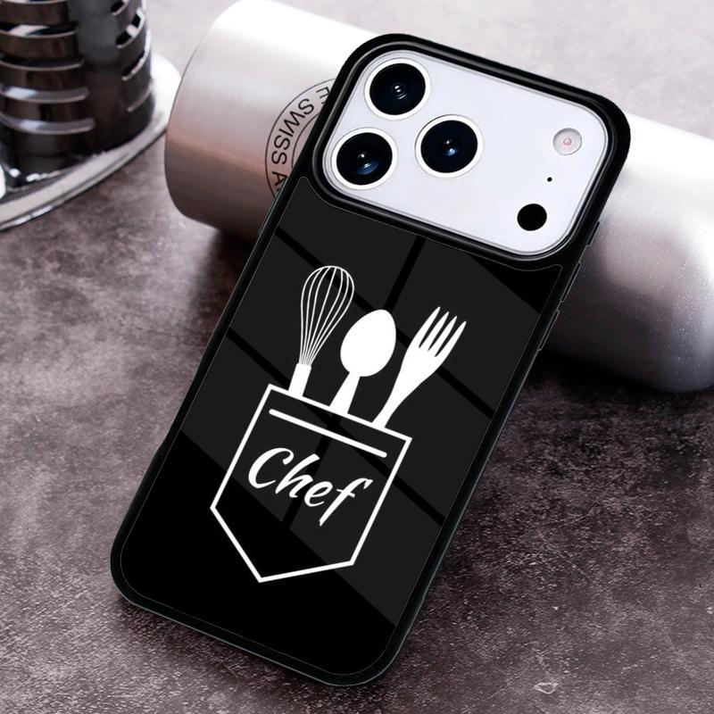Love Baking Chef Knife print Phone Case for iPhone 17 16 15 Pro Max Air 14 13 12 11 Plus Shockproof Capa Cover