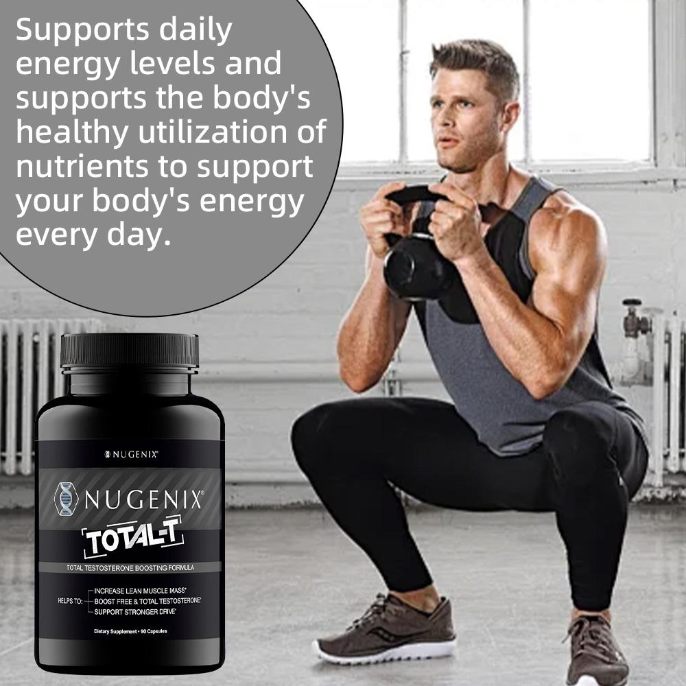 NUGENIX TOTAL-T Capsules Améliorent les Performances Athlétiques Améliorent l'Énergie l'Endurance 90 Capsules
