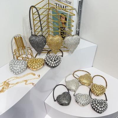 New Fashionable Mini Bag Fringed Diamond-encrusted Children's Bag Love Chain Dinner Messenger Women's Bag