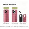 Pink Red Gingham Plaid Texture Soft Silicone Phone Case Coquette Girly Simple Cottage Aesthetic Shockproof Cover For All Iphone Series