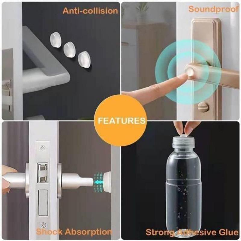 Paraurti per porta dell'armadio da 100 pezzi, fermaporta in silicone autoadesivo, cuscinetti per mobili, ammortizzatore in gomma