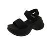 Rome Beach Sandals Women's 2025 New Summer Leisure Vacation Stretch Cloth Muffin Platform Student Sports Sandals