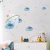 Crown Moon Wall Stickers Sofa Background Decoration Wallpaper for Boys Girls Bedroom Home Decor Art