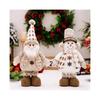 Weihnachts-Stehdekoration, Dehnbare Puppe für Weihnachts-Bodendekoration, Schneemann, Plüsch-Weihnachtsdekoration