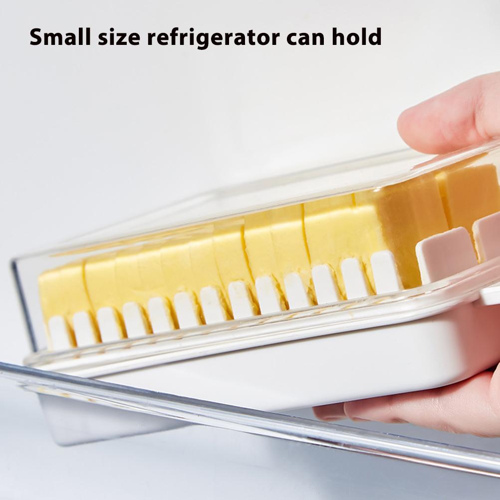 Smørskål med lokk for benkeplate Plast Smørbeholder og skjærespor for inndeling og oppbevaring