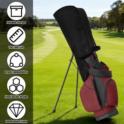 Portable Golf Bag Rain Cover Dustproof Golf Bag Protector Hood Waterproof 1680D Oxford Cloth For Golf Bag And Carry Cart Stand B