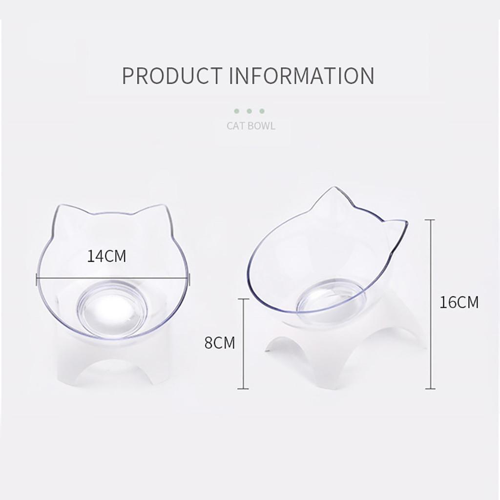 Pet Dog Cat Slow Feed  Spine Water Food Bowl ion Care Bowl
