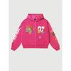 Womens Oversized Hoodie Red Skull Print Streetwear Loose Fit Casual Sweatshirt