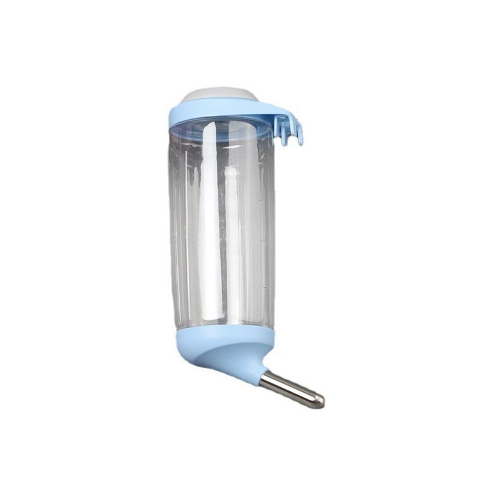 

Автоматическая поилка для кроликов Пластиковая подвесная бутылка для воды для домашних животных для кроликов кошек морских свинок 350ML синий