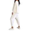 2025 European & American Women's Solid Color Casual Round Neck Long Sleeve Two-Piece Set