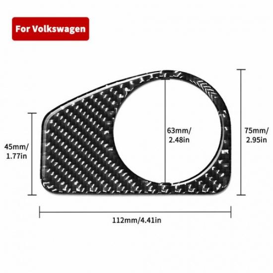 Carbon Fiber Headlight Switch Panel Cover Trim Fits VW Golf 7 GTI MK7 2014-