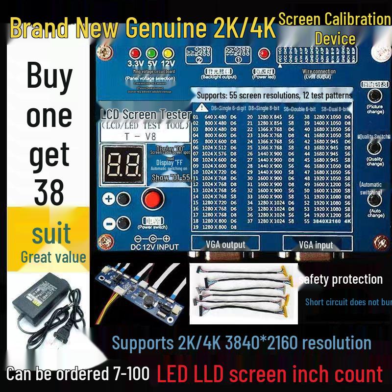 

2K/4K Universal LCD/LED Screen Tester for TV and Monitor Repair