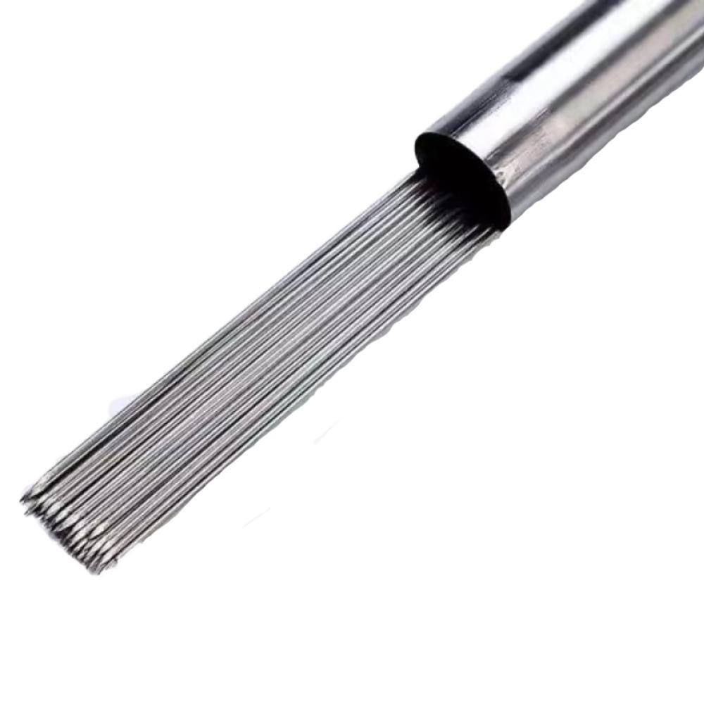 

100Pcs/Box Portable Flat Grilled Tag Reusable BBQ Needle Stick Stainless Steel Grilled Tag Camping Round