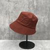 Japanese Simple Irregular Solid Color Bucket Hat Women'S Spring Summer Washbasin Hat Versatile Sunshade Sunscreen Bucket Hat
