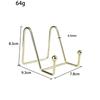 Storage Rack Plate Stand Picture Easel Metal Holder Display Pictures Frame Household Decorative Dish Tabletop Art