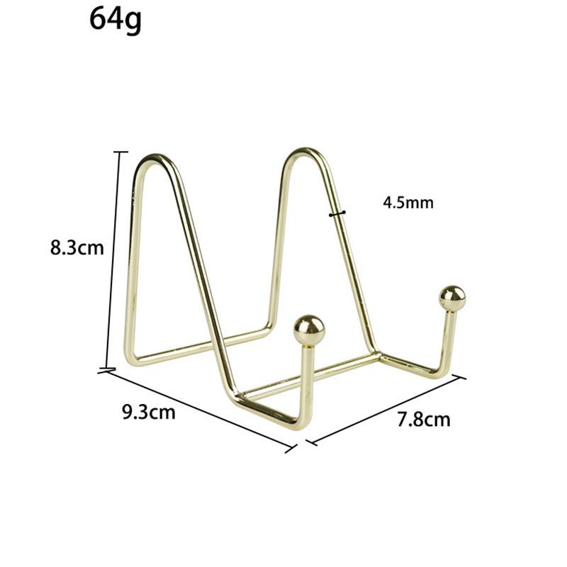 Storage Rack Plate Stand Picture Easel Metal Holder Display Pictures Frame Household Decorative Dish Tabletop Art