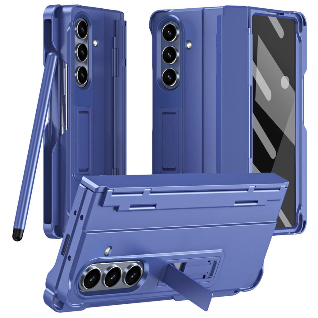 For Samsung Galaxy Z Fold7 5G Case Kickstand Hard PC Phone Cover with Stylus/Screen Protector