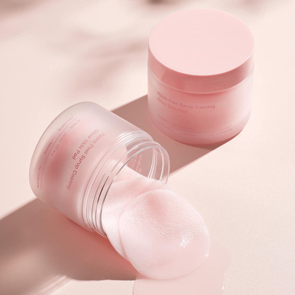 SUNGBOON EDITOR Apple Peel Syrup Coating Glow Skin Pads Hydrating Smoothing Toner Pads 40 Pads