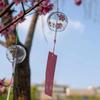 Japanese Wind Chimes Glass Wind Bell Window Hanging Wind Music Garden Hanging Pendants Outdoor Decoration Room Decor