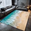 Beach Waves 3D Printed Carpets for Living Room Kids Room Rug Kitchen Mat Floor Carpets Modern Entrance Mat Home Bathroom Rugs