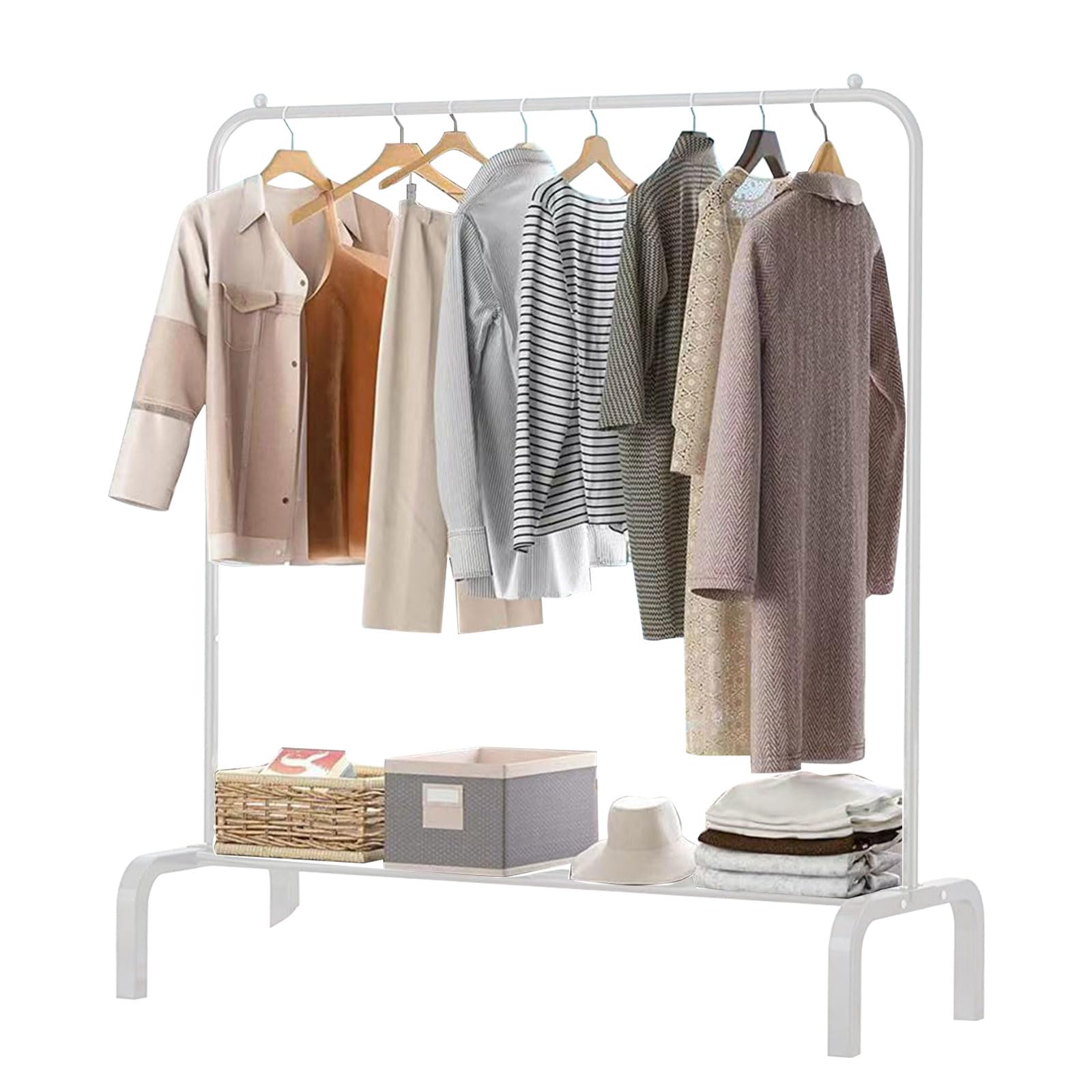 

Lofthestar Clothes Hanging Hanger Clothes Drying Hanger Clothes Hanger Clothes Hanger Costume Clothes Shelf Easy White Rack, Clothes, Rack, Slim, белый