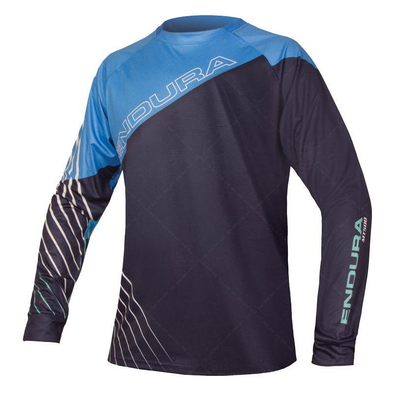 Endura downhill suit, men's quick-drying shirt, round neck, off-road riding suit, off-road motorcycle shirt, long-sleeved racing suit.