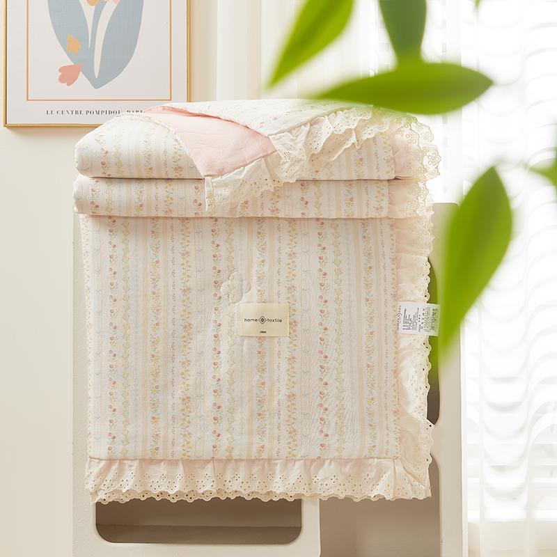 Aurora Full Cotton French Double-Layer Yarn Printed Summer Quilt