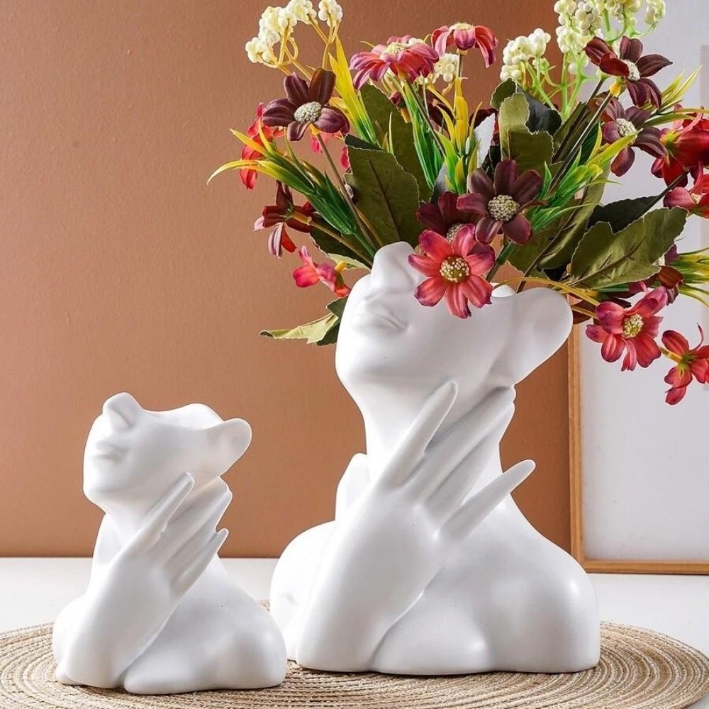 Human Statue Pencil Holder Large Capacity Desktop Organizer Storage Rack  Nordic Style