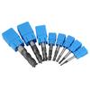 8PCS Carbide End Mill Set, 2-12mm 4 Flutes Tungsten Steel Milling Cutter Tool Kit, Fine Mill Bits | Aluminum Grinding Tools