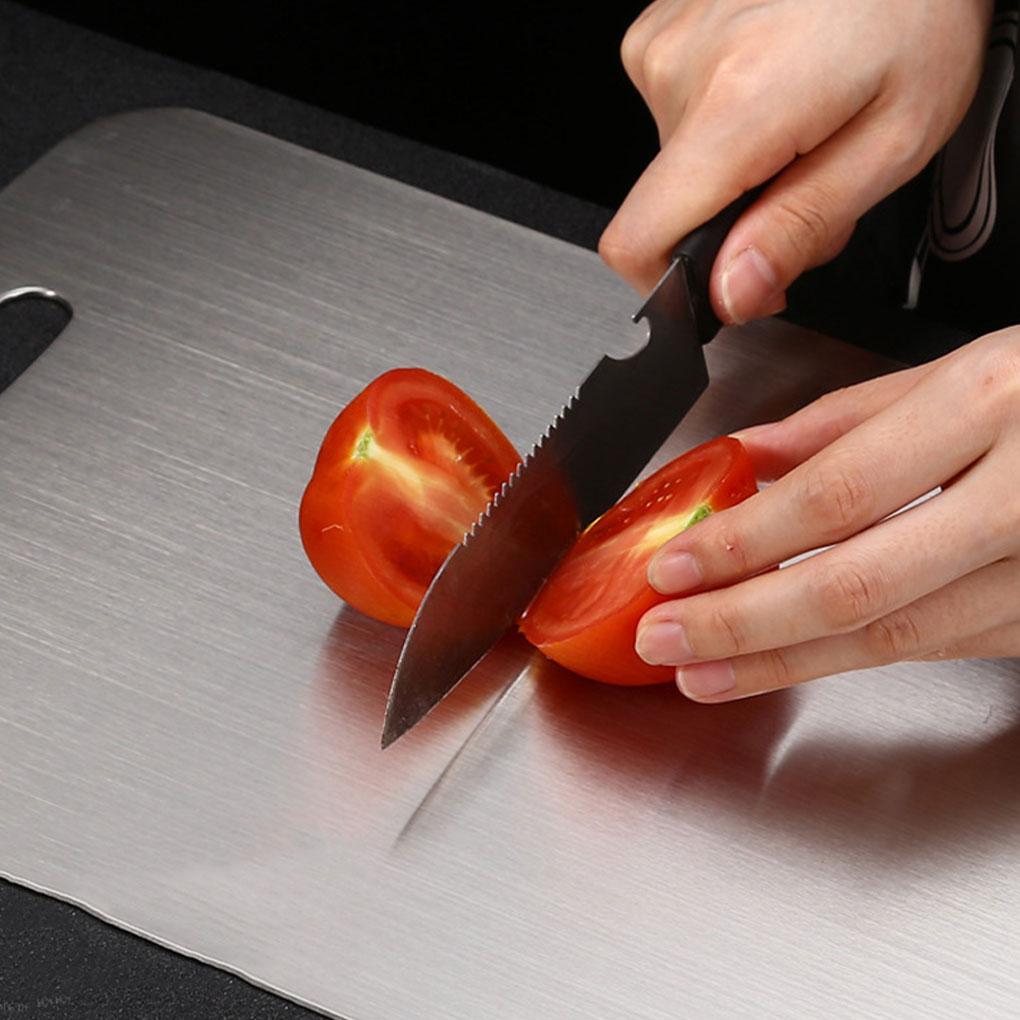 Ultimate Kitchen Companion - Stainless Steel Cutting Board For All Needs Double-sided Cutting Board