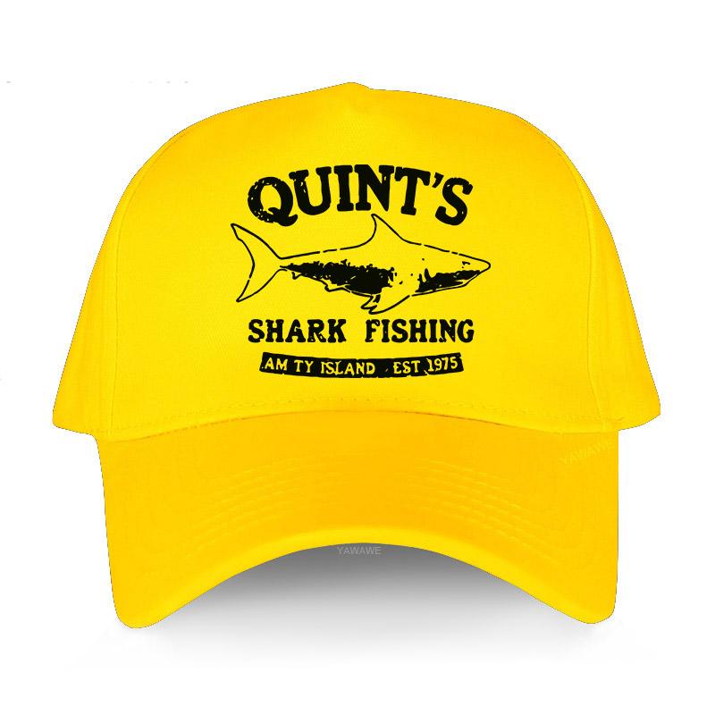 Yeni Eğlence ve rahat Güneş Işığı Quints Shark JAWS Amity Island 1975 Unisex beyzbol şapkaları nefes alabilen açık hava şapkaları