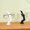 1pc Unique Curved Eyeglass Holder Stand Secure & Artistic Storage Solution Elevate Desk or Nightstand Decor Practical Minimalist